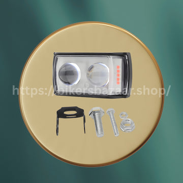 Dual Lens Projector Driving LED Light – Super Bright Universal Motorcycle Headlight