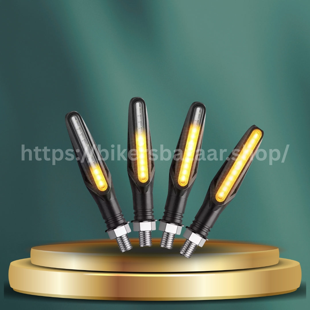 Audi Style Running LED Motorcycle Turn Signal Indicators – Sequential Flowing Light