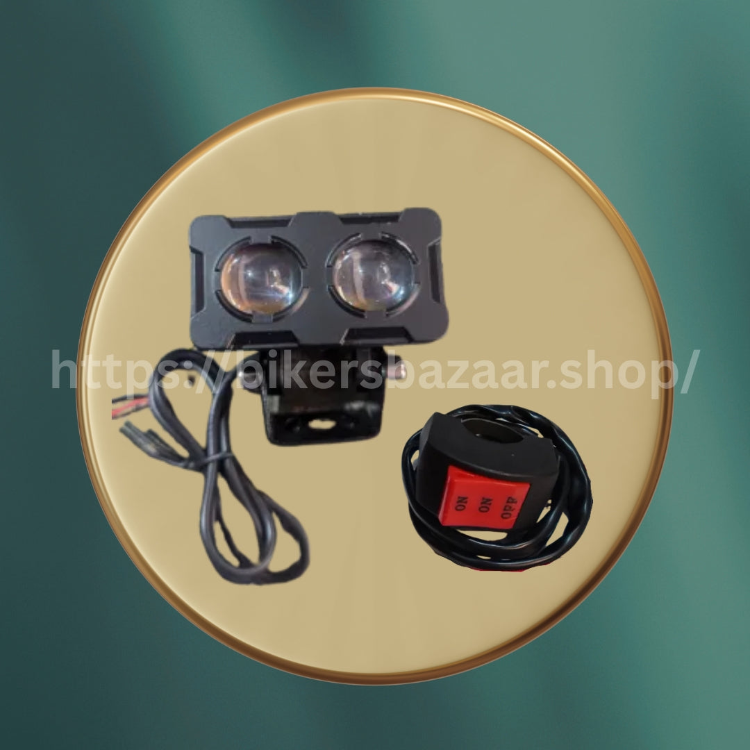 Motorcycle Robot Dual LED Light – Super Bright Universal Headlamp