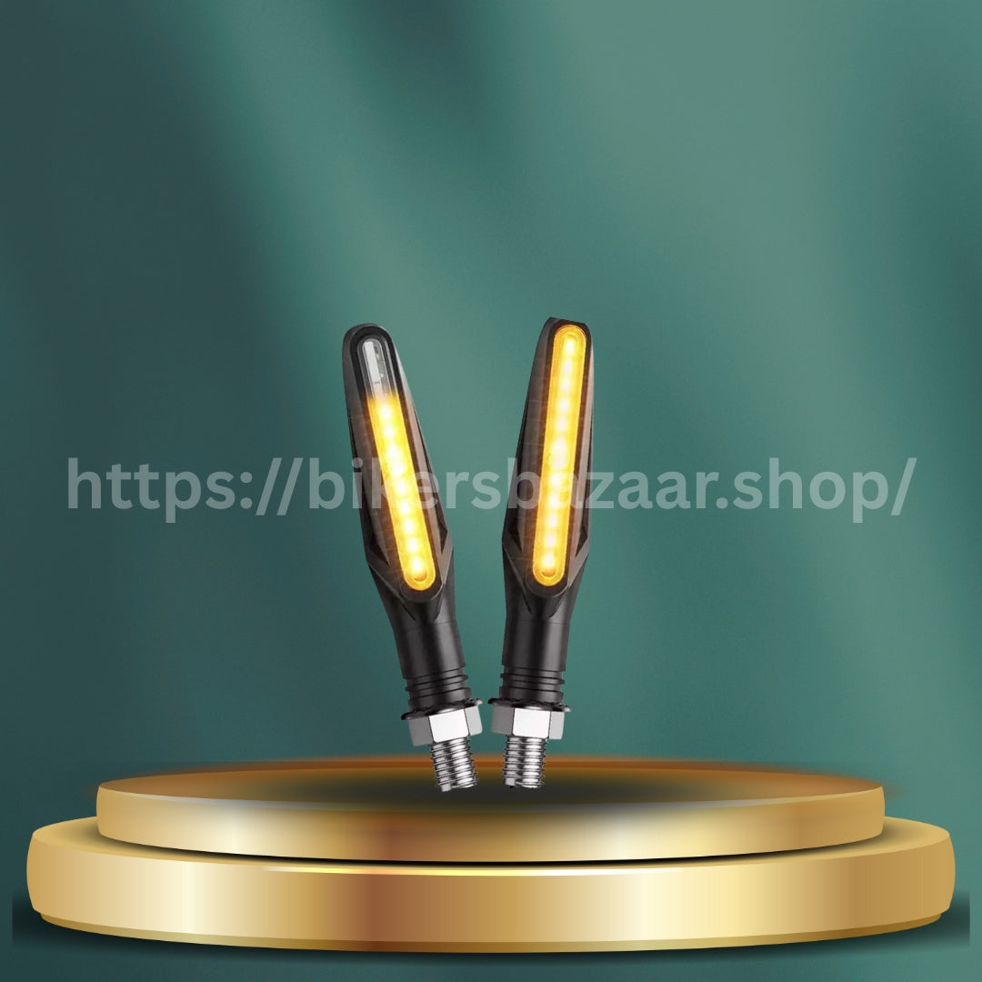 Audi Style Running LED Motorcycle Turn Signal Indicators – Sequential Flowing Light