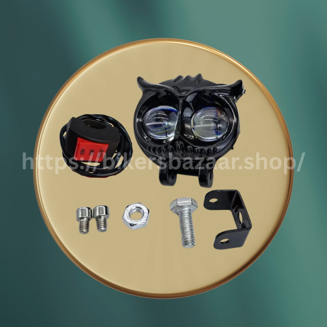 Owl LED Light (12V–80V) Universal Motorcycle & E-Bike Headlight