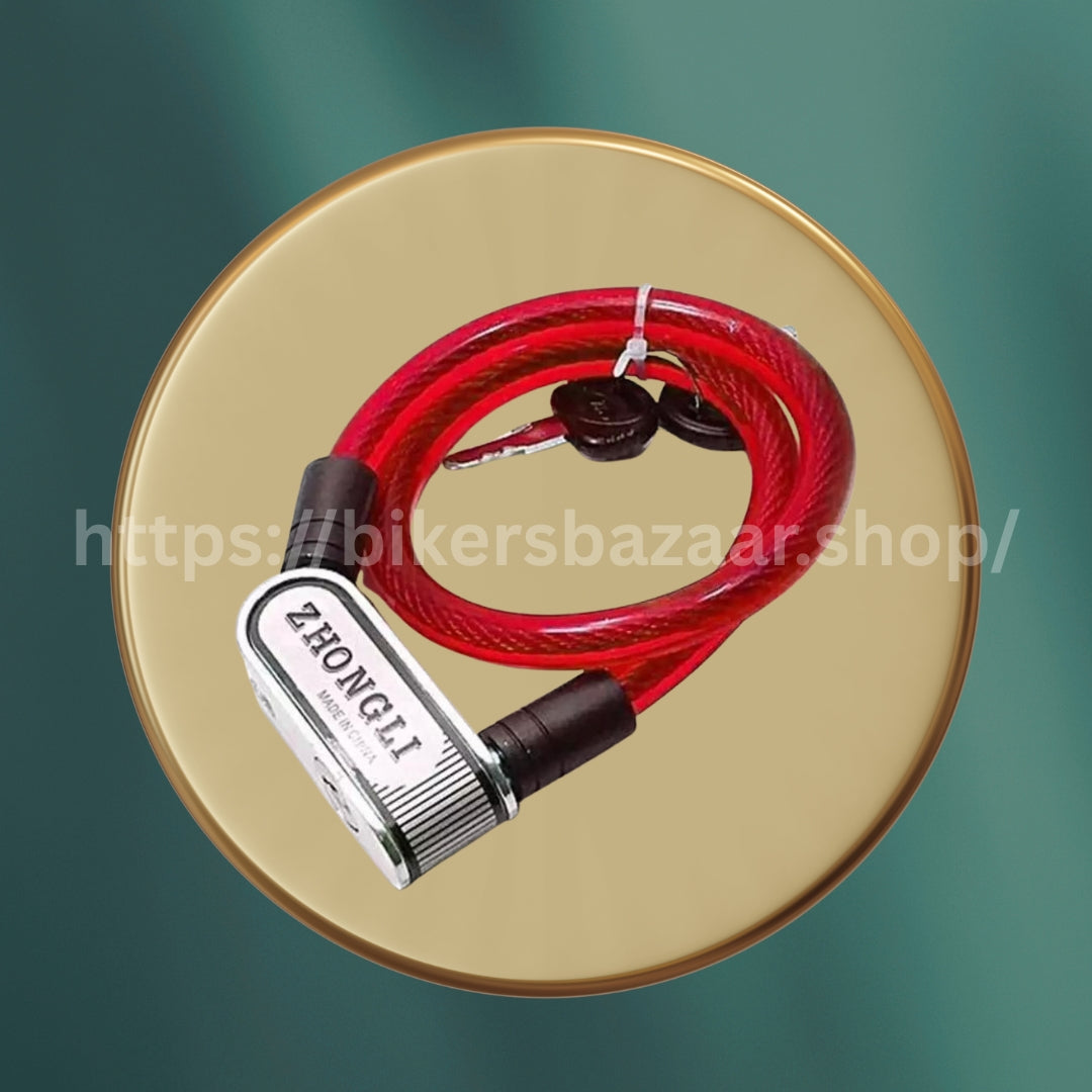 Motorcycle Wire Lock – Heavy Duty Anti-Theft Security Lock