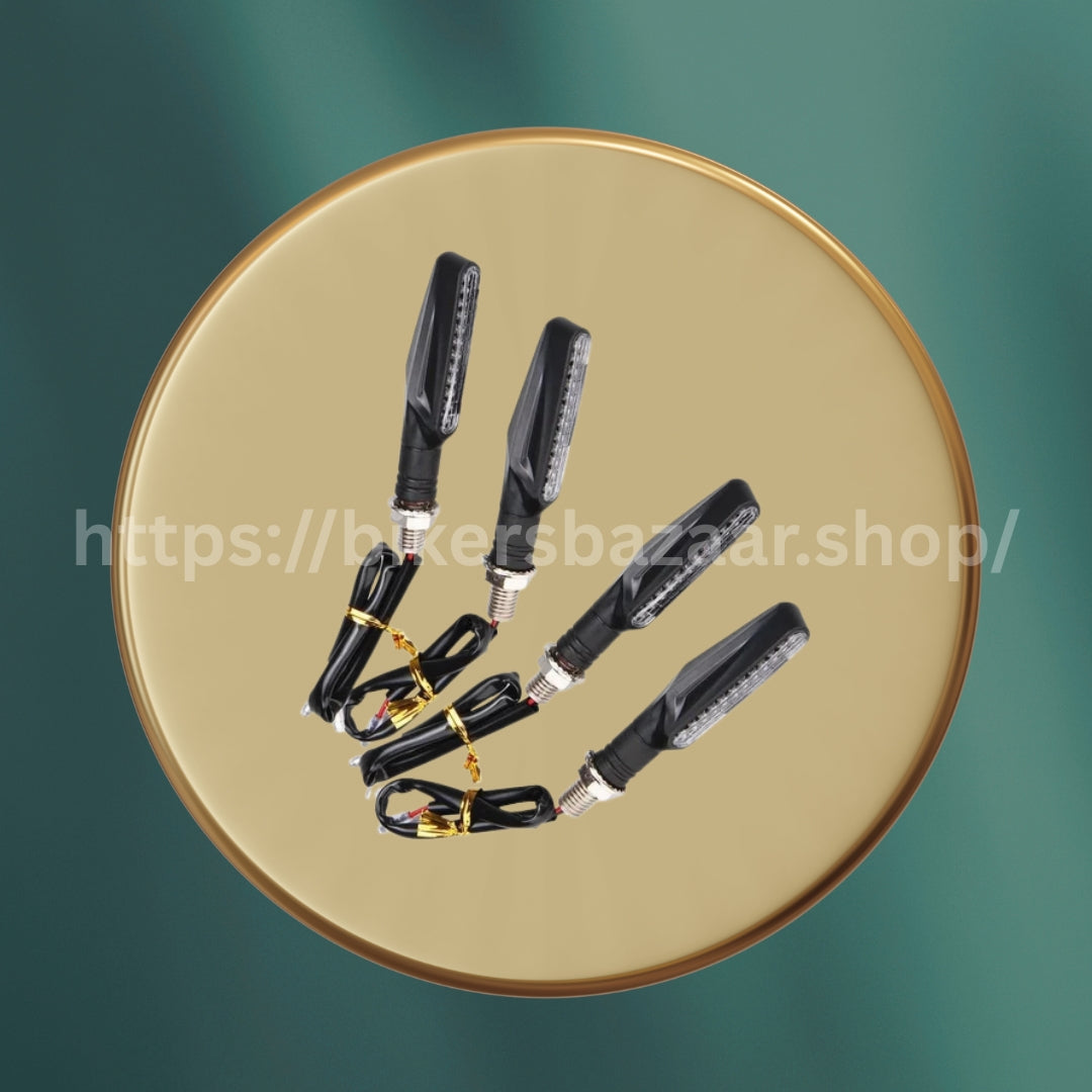 Audi Style Running LED Motorcycle Turn Signal Indicators – Sequential Flowing Light