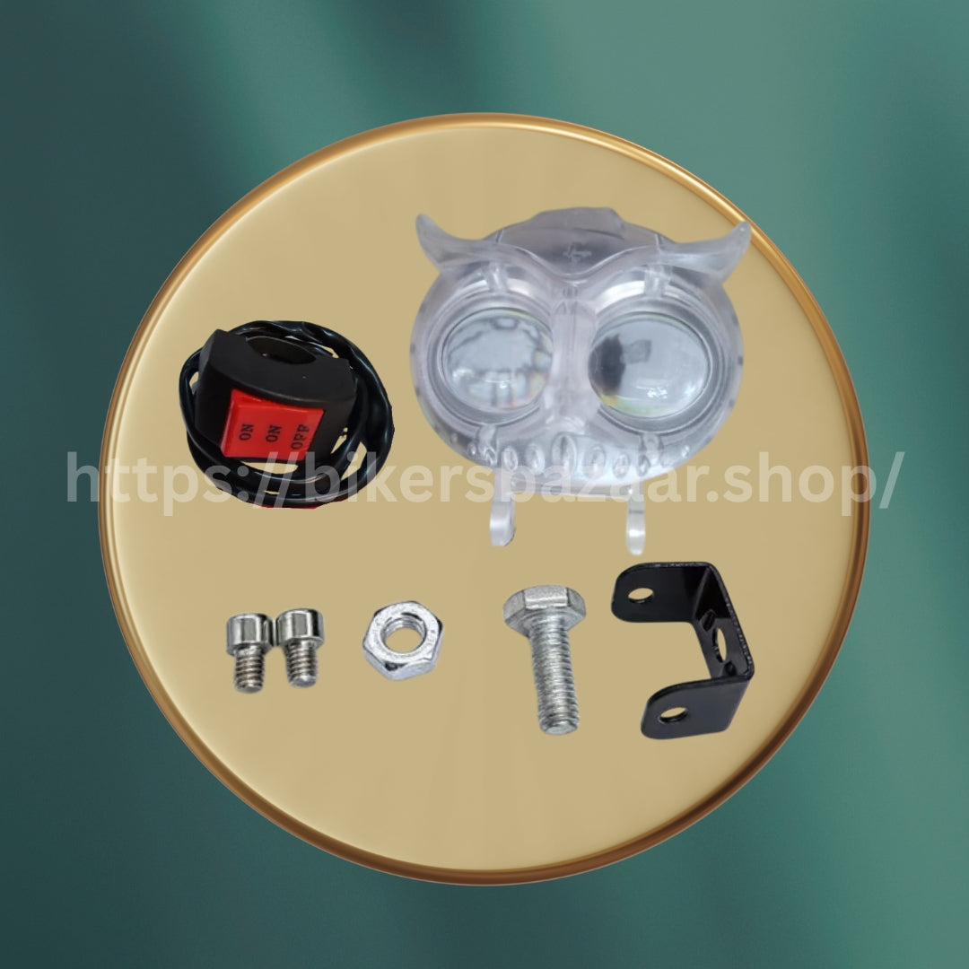 Owl LED Light (12V–80V) Universal Motorcycle & E-Bike Headlight