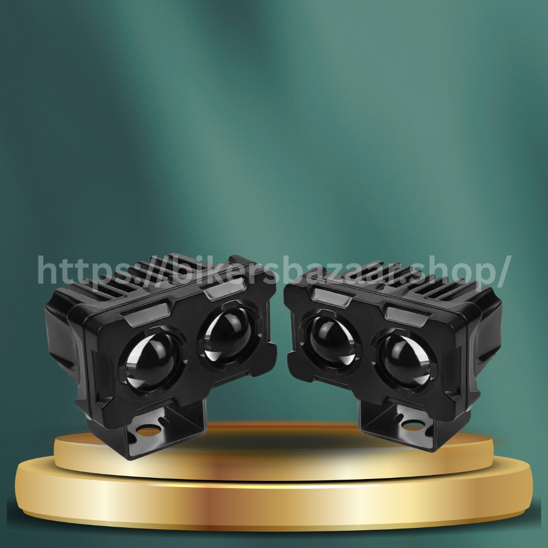 Motorcycle Robot Dual LED Light – Super Bright Universal Headlamp