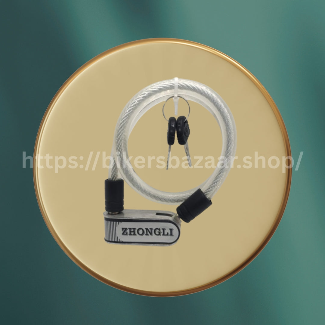 Motorcycle Wire Lock – Heavy Duty Anti-Theft Security Lock