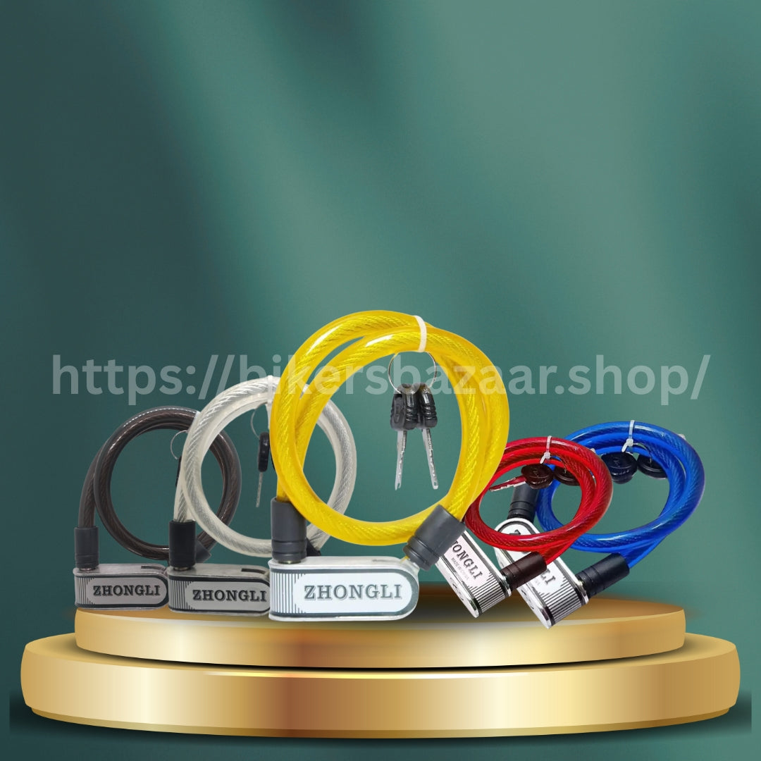 Motorcycle Wire Lock – Heavy Duty Anti-Theft Security Lock