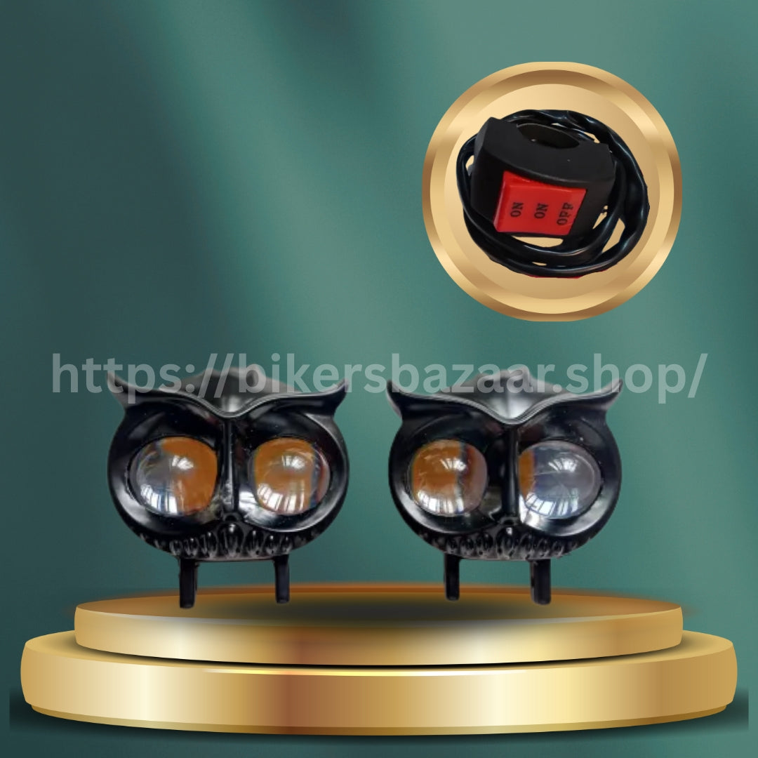 Owl LED Light (12V–80V) Universal Motorcycle & E-Bike Headlight
