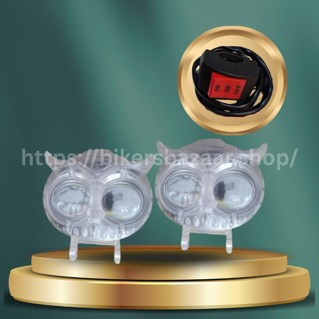 Owl LED Light (12V–80V) Universal Motorcycle & E-Bike Headlight